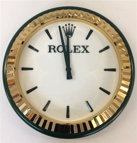 rolex replica wall clock uk|rolex wimbledon wall clock.